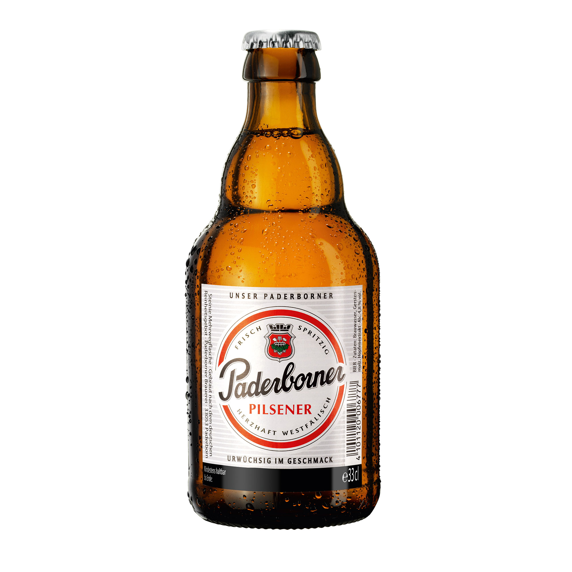 Produktabbildung Paderborner Pilsener Steinie Flasche 0,33 l